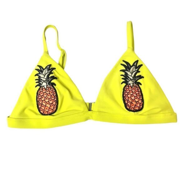 Hollister Swim Pineapple Bikini Top M - Picture 1 of 8